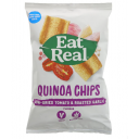 Eat Real kvinojas čipsi ar saulē kaltētiem tomātiem un grauzdētiem ķiplokiem, 80g